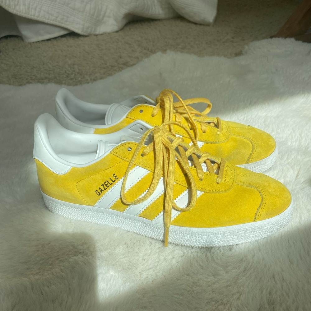 Adidas Yellow Suede Gazelle Sneakers